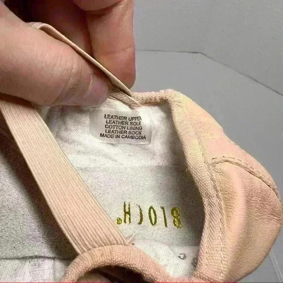 BLOCH Girls Sz 6C Dance Dansoft II Leather Split Sole Ballet Shoe/Slippers Pink - Picture 6 of 10